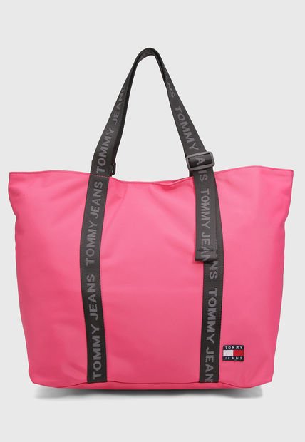 Bolso Fucsia-Negro Tommy Hilfiger