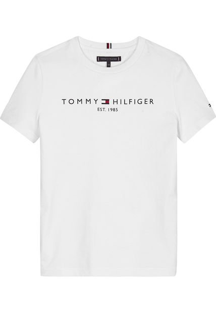 Camiseta Niño Blanca Essential De Algodón Tommy Hilfiger