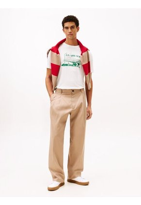 Camiseta Blanca Con Estampado Fotográfico Tommy Hilfiger
