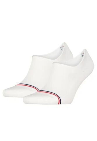 Pack Blanco De Dos Pares De Medias Tobilleros Tommy Hilfiger Tommy Hilfiger