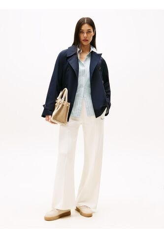 Joggers Blanco De Pierna Recta Con Logo Bordado Tommy Hilfiger Tommy Hilfiger