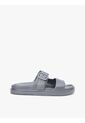 Sandalias Gris Con Doble Tira Y Logo Esmaltado Tommy Hilfiger de Tommy Hilfiger