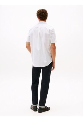 Camisa Multicolor Oxford De Manga Corta Tommy Hilfiger