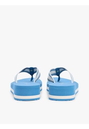 Sandalias Celeste De Cuña Con Tira Trenzada Tommy Hilfiger