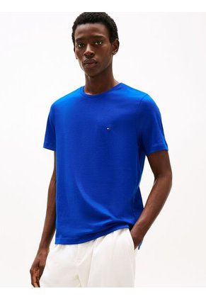 Camiseta Azul De Cuello Redondo Tommy Hilfiger