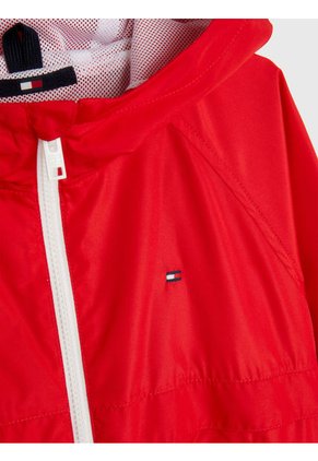 Chaqueta Essential Con Gorro Niña Rojo Tommy Hilfiger