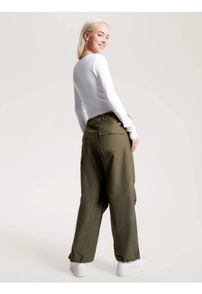 Crop Top Blanco Essential Acanalado De Manga Larga Tommy Jeans