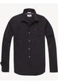 Camisa Negra De Algodón Elástico Tommy Jeans de Tommy Hilfiger