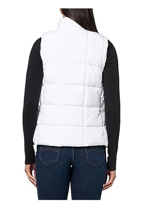 Chaleco Blanco De Cuello Alto Con Cierre De Cremallera  Tommy Hilfiger