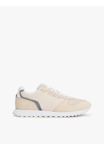 Tenis Beige De Ante Con Suela Dentada Tommy Hilfiger Tommy Hilfiger