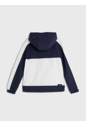 Cortavientos Azul Para Niño Oscura Color Block Con Diseño De Chicago Tommy Hilfiger