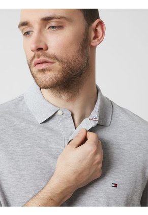 Polo Para Hombre Gris Tommy Hilfiger