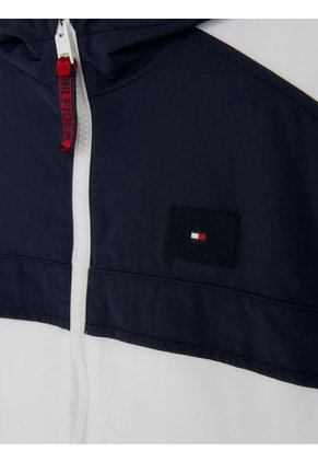 Cortavientos Azul Para Niño Oscura Color Block Con Diseño De Chicago Tommy Hilfiger