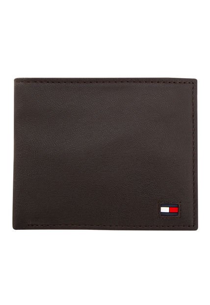 Billetera Marrón Con Logo Tommy Hilfiger