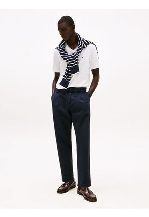 Camiseta Blanca De Cuello En V Tommy Hilfiger