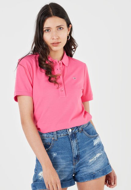 Camiseta Polo Fucsia Tommy Jeans