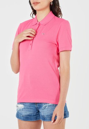 Camiseta Polo Fucsia Tommy Jeans