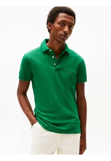 Polo Verde Slim 1985 Tommy Hilfiger