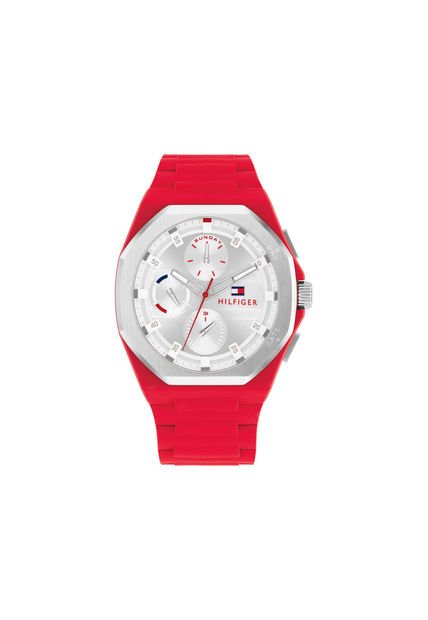 Reloj Tommy Hilfiger Modelo 1792123 Rojo Hombre