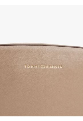 Bolso Beige Cruzado Con Logo Tommy Hilfiger