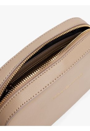 Bolso Beige Cruzado Con Logo Tommy Hilfiger