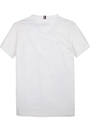 Camiseta De Punto Con Logo Arqueado Niño Blanco Tommy Hilfiger