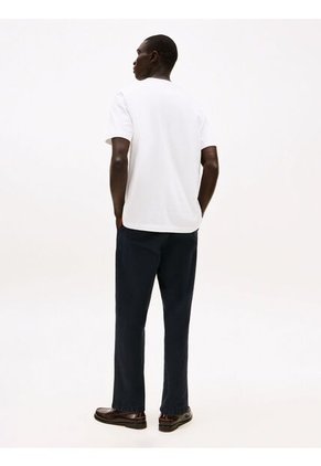 Camiseta Blanca De Cuello En V Tommy Hilfiger