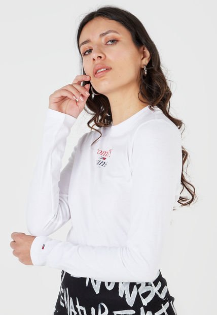 Camiseta Blanco-Fucsia Tommy Jeans