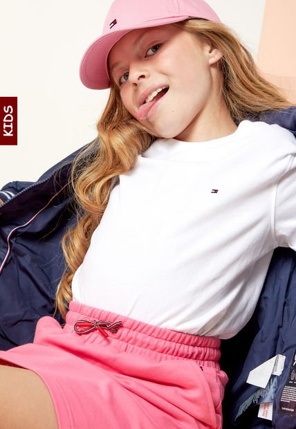 Camiseta Blanca Tommy Hilfiger Kids Bright White