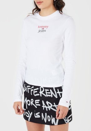 Camiseta Blanco-Fucsia Tommy Jeans