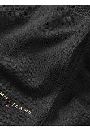 Joggers Negro Linear Con Logo Tommy Jeans