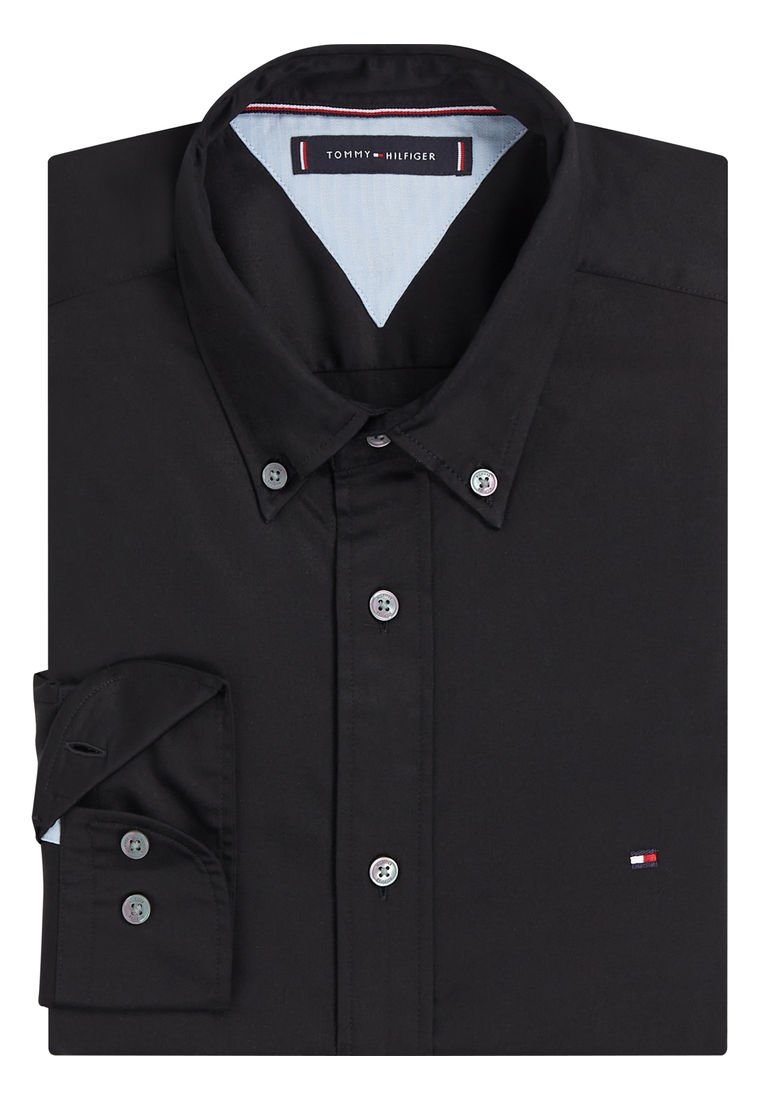 Slim Fit Camisa Negra Tommy Tommy Hilfiger Colombia Camisas
