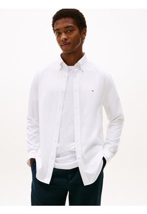Camisa Blanca De Corte Regular Performance Tommy Hilfiger