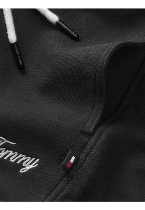 Jogger Negro Relaxed Con Inscripción Tommy Jeans