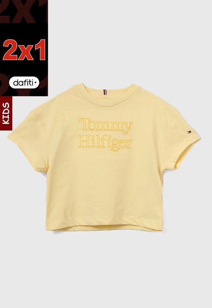 Camiseta Amarillo Pastel Tommy Hilfiger
