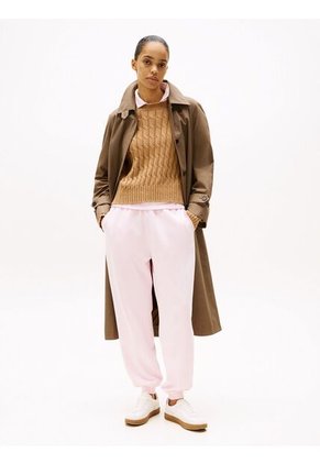 Joggers Rosa Con Bajo Elástico Y Logo Tommy Hilfiger