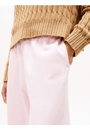 Joggers Rosa Con Bajo Elástico Y Logo Tommy Hilfiger