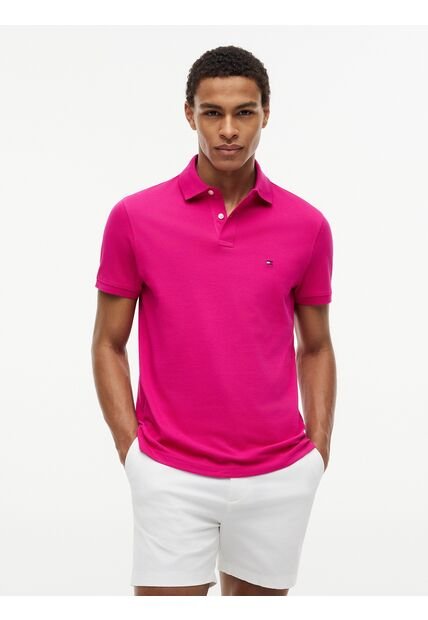 Polo Rosa 1985 De Corte Regular Tommy Hilfiger