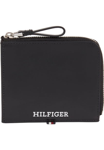 Cartera Pequeña Con Logo Hombre Negro Tommy Hilfiger