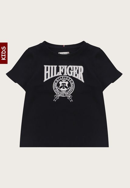 Camiseta Azul Navy-Blanco Tommy Hilfiger Kids