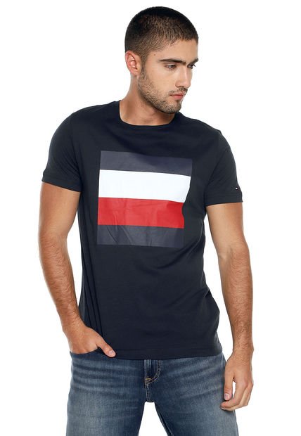 Camiseta Azul Tommy Hilfiger