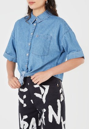 Camisa Denim Azul Tommy Jeans