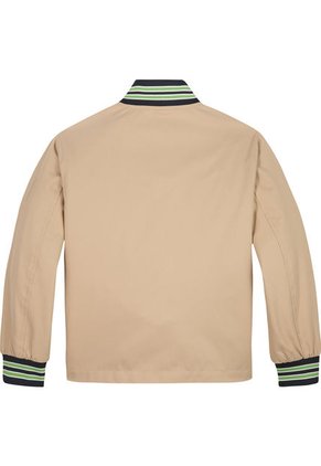Chaqueta Bomber Con Logo Arqueado Niño Beige Tommy Hilfiger