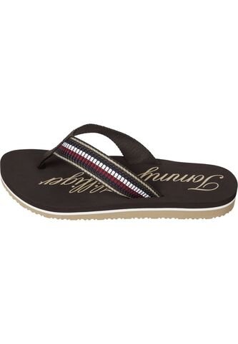 Sandalias Negro Con Cinta Distintiva En Las Tiras Tommy Hilfiger Tommy Hilfiger