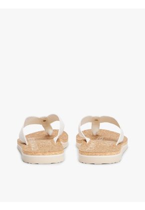 Sandalias Blanco De Playa Con Logo Tommy Hilfiger