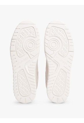 Tenis Gris De Ante Con Mezcla De Texturas Tommy Hilfiger