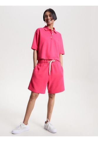 Polo Rosada De Media Manga Con Logo Bordado Para Mujer Tommy Hilfiger Tommy Hilfiger