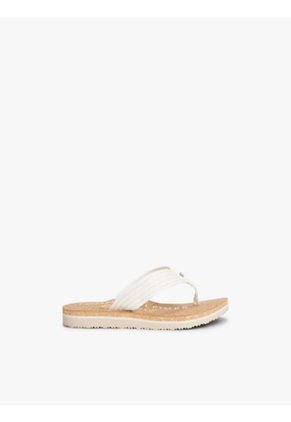 Sandalias Blanco De Playa Con Logo Tommy Hilfiger