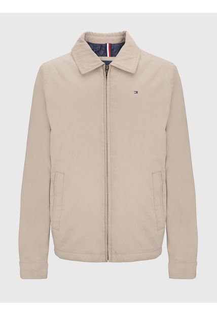 Chaqueta Beige Con Cierre De Cremallera Tommy Hilfiger