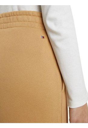 Joggers Beige Cónicos Con Logo Lateral Tommy Hilfiger